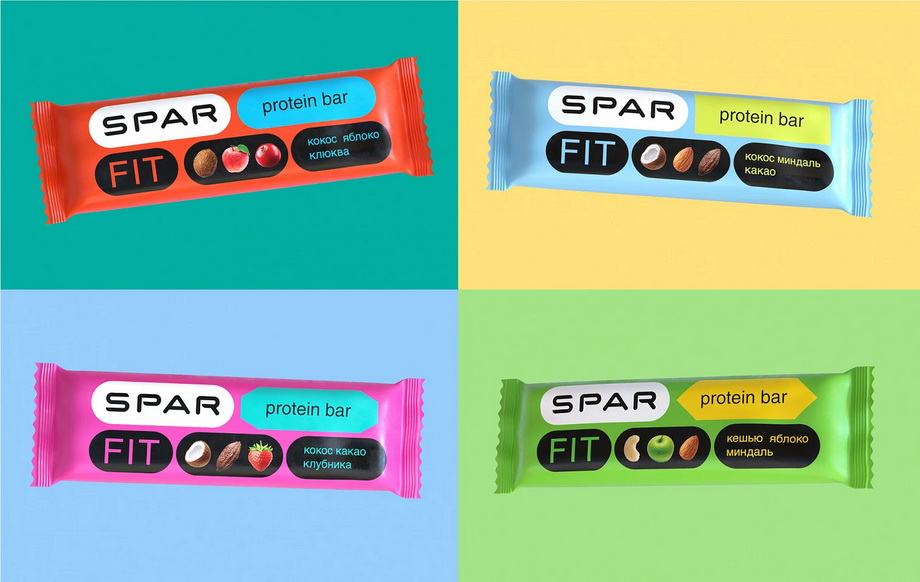 В Depot разработали дизайн упаковки батончиков SPAR Fit